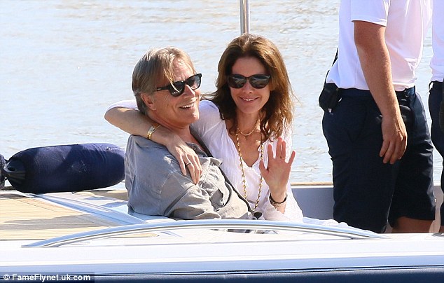 Kelley Phleger and husband Spotted on a boat ride in France
